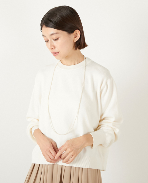 パールロングネックレス 詳細画像 アイボリー 3