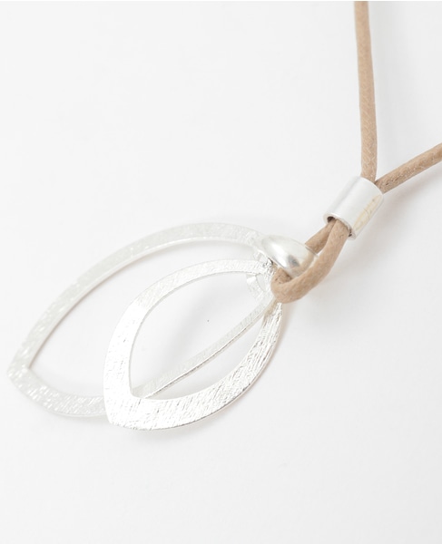 【リーフリングネックレス】 詳細画像 ベージュ 8
