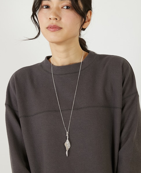 【ツイストメッシュY字ネックレス】 詳細画像 シルバー 2