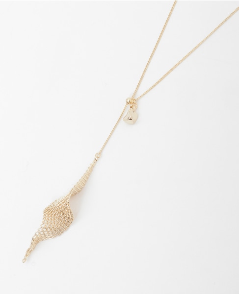 【ツイストメッシュY字ネックレス】 詳細画像 ゴールド 5