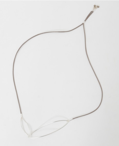 【ワイヤーネックレス】 詳細画像 グレイッシュベージュ 3