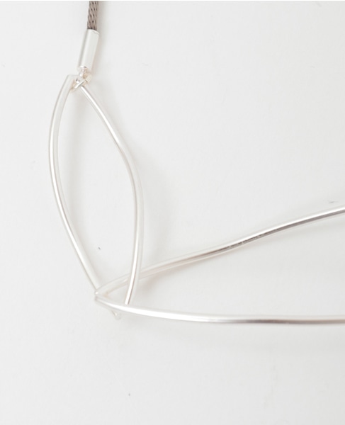 【ワイヤーネックレス】 詳細画像 グレイッシュベージュ 4