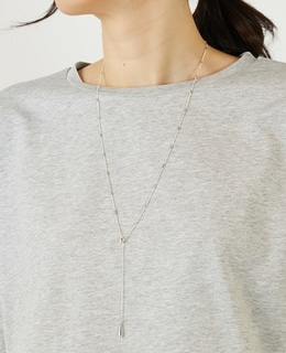 【パイプチェーンY字ネックレス】