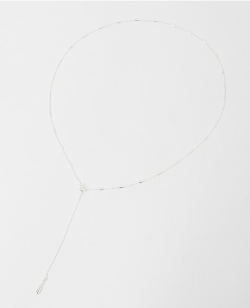 【パイプチェーンY字ネックレス】 詳細画像 シルバー 3