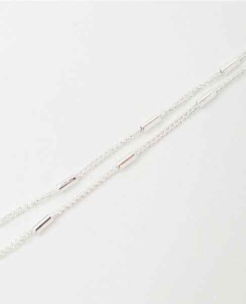 【パイプチェーンY字ネックレス】 詳細画像 シルバー 6