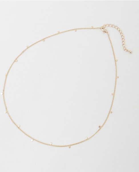 【ミニサークルショートネックレス】 詳細画像 ゴールド 4