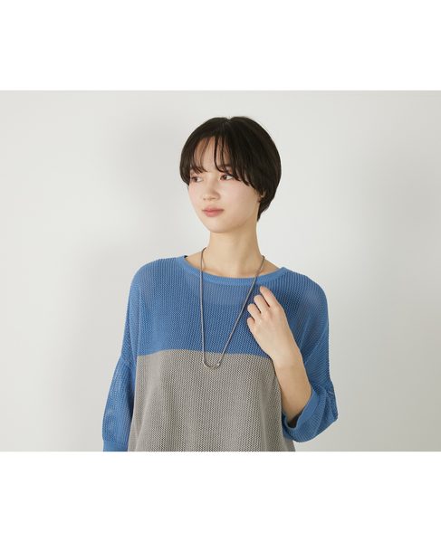 【ツイストコードネックレス】 詳細画像 ライトグレー 3