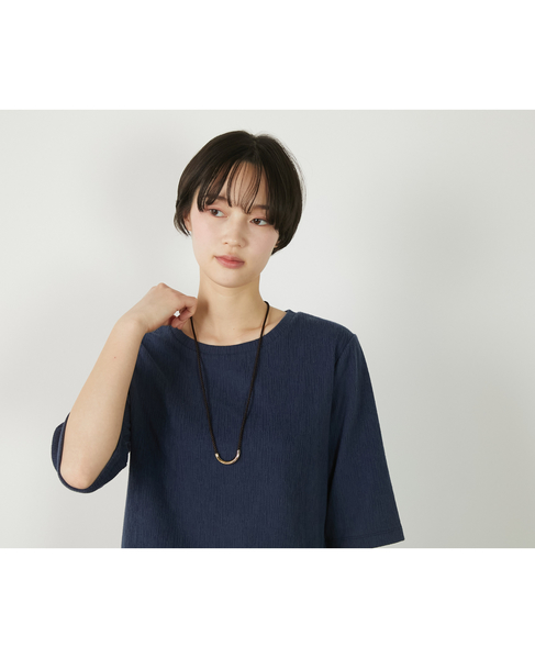 【ツイストコードネックレス】 詳細画像 ダークブラウン 3