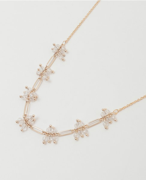 【ビーズチェーンネックレス】 詳細画像 ゴールド 2