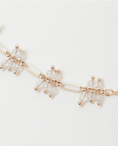 【ビーズチェーンネックレス】 詳細画像 ゴールド 3