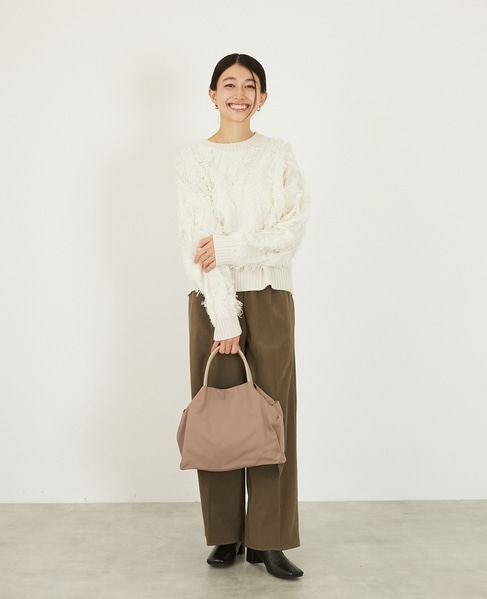 【ふんわり軽量な撥水2wayトートバッグ】 詳細画像 ベージュ 7