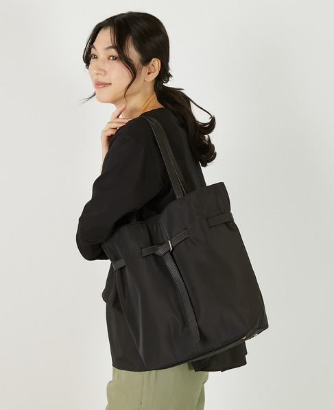 【ベルト付きトートバッグ】 詳細画像 ブラック 3