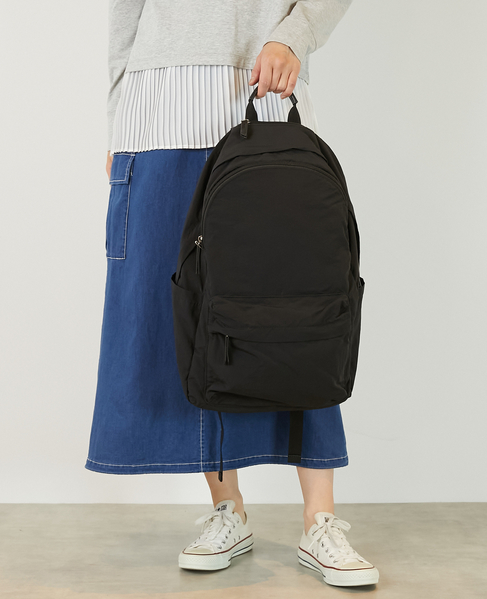 【撥水軽量！大人の12ポケットリュック】 詳細画像 ブラック 3