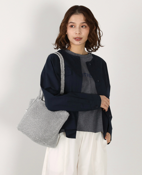 【メタリックショルダーバッグ】 詳細画像 シルバー 1