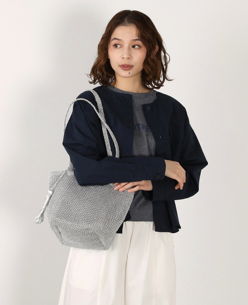 【メタリックショルダーバッグ】 詳細画像 シルバー 2