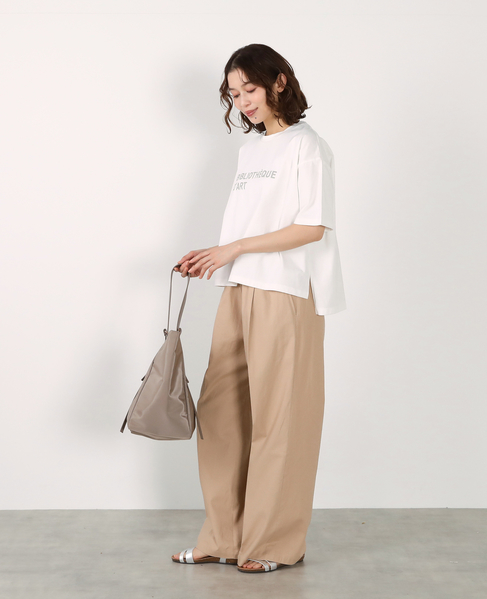 【ナイロンスクエアショルダーバッグ】 詳細画像 グレイッシュベージュ 5