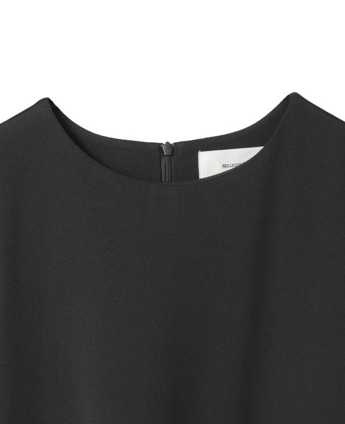 【noir】カットジョーゼットウエスト切り替えワンピース（一部WEB限定サイズ） 詳細画像 ブラック 10