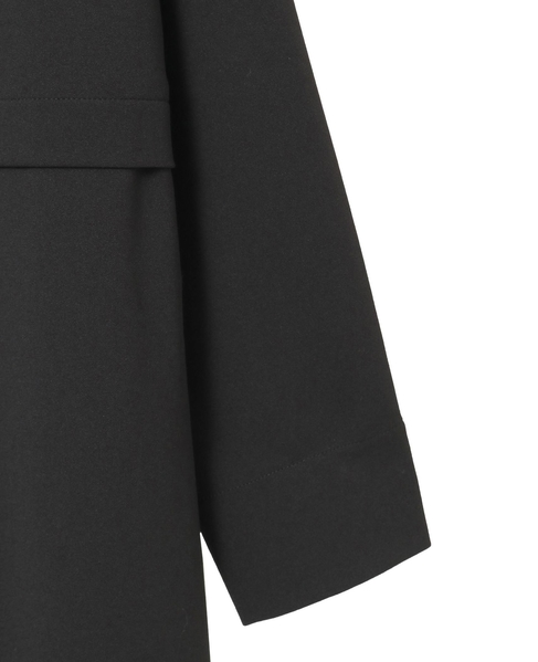 【noir】カットジョーゼットウエスト切り替えワンピース（一部WEB限定サイズ） 詳細画像 ブラック 11