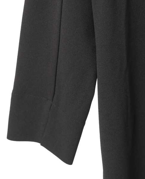 【noir】カットジョーゼットウエスト切り替えワンピース（一部WEB限定サイズ） 詳細画像 ブラック 13