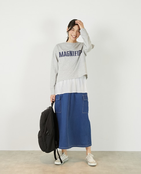 【コットンフライス＋プリーツタンクトップ】 詳細画像 オフホワイト 8