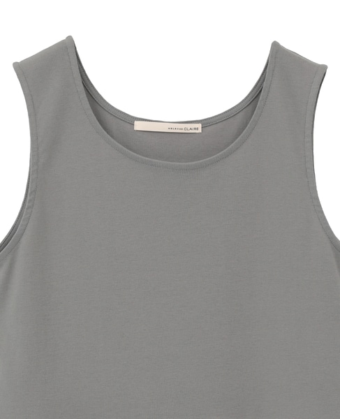 【コットンフライス＋プリーツタンクトップ】 詳細画像 グレー 14