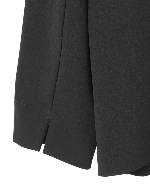 【noir】カットジョーゼットVジャケット（セットアップ可） 詳細画像 ブラック 21