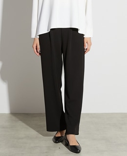 【noir】カットジョーゼット1タックストレートパンツ（一部WEB限定サイズ）（セットアップ可）