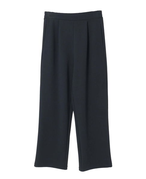 【noir】カットジョーゼット1タックストレートパンツ（一部WEB限定サイズ）（セットアップ可） 詳細画像 ダークネイビー 9