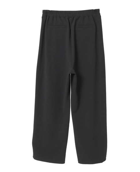 【noir】カットジョーゼット1タックストレートパンツ（一部WEB限定サイズ）（セットアップ可） 詳細画像 ブラック 11
