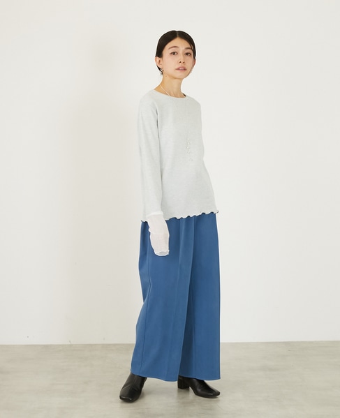 【ストレッチ起毛パンツ】 詳細画像 ブルー 7