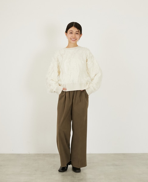 【ストレッチ起毛パンツ】 詳細画像 ブラウン系その他 2