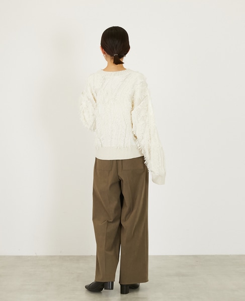 【ストレッチ起毛パンツ】 詳細画像 ブラウン系その他 6