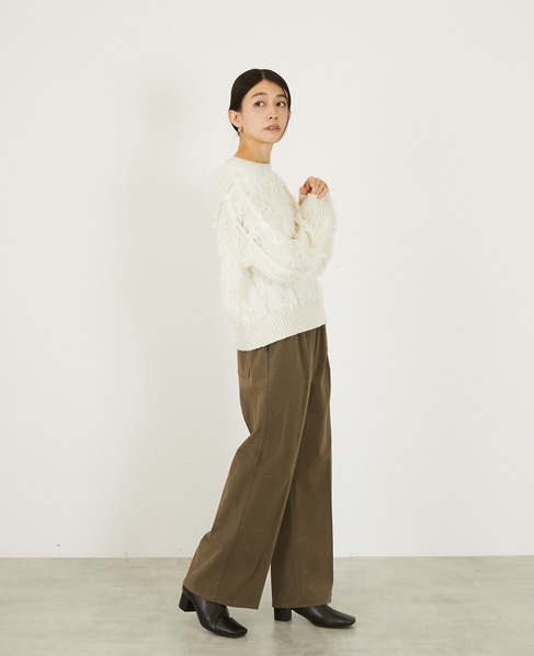 【ストレッチ起毛パンツ】 詳細画像 ブラウン系その他 8