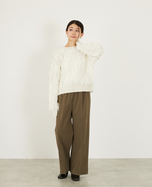 【ストレッチ起毛パンツ】 詳細画像 ブラウン系その他 9