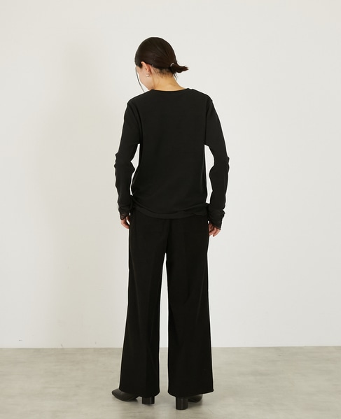 【ストレッチ起毛パンツ】 詳細画像 ブラック 5