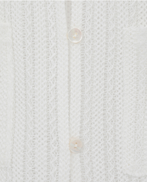 【ラッセルレース襟付きカットソーカーディガン】 詳細画像 オフホワイト 24