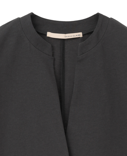 【コットンカーディガン】 詳細画像 チャコールグレー 3