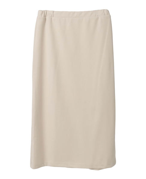 【ボイルニットジャージロングスカート】 詳細画像 アイボリー 11