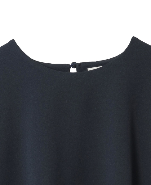 【noir】カットジョーゼットバックテールブラウス（セットアップ可） 詳細画像 ダークネイビー 11