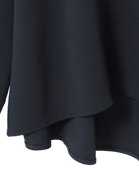 【noir】カットジョーゼットバックテールブラウス（セットアップ可） 詳細画像 ダークネイビー 13