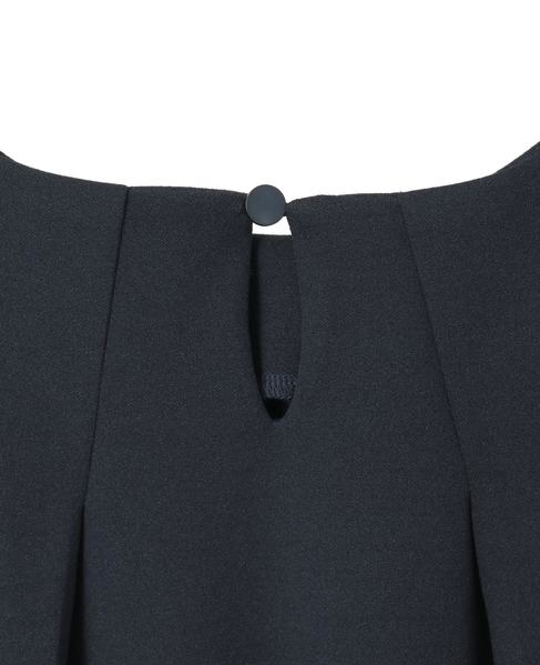 【noir】カットジョーゼットバックテールブラウス（セットアップ可） 詳細画像 ダークネイビー 15