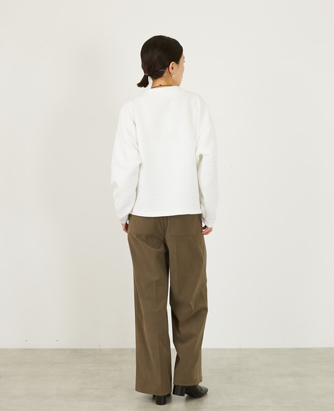 【キルトドルマンカットプルオーバー】 詳細画像 ホワイト 5