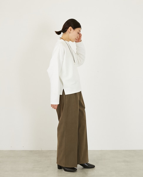 【キルトドルマンカットプルオーバー】 詳細画像 ホワイト 6