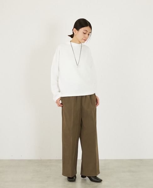 【キルトドルマンカットプルオーバー】 詳細画像 ホワイト 7