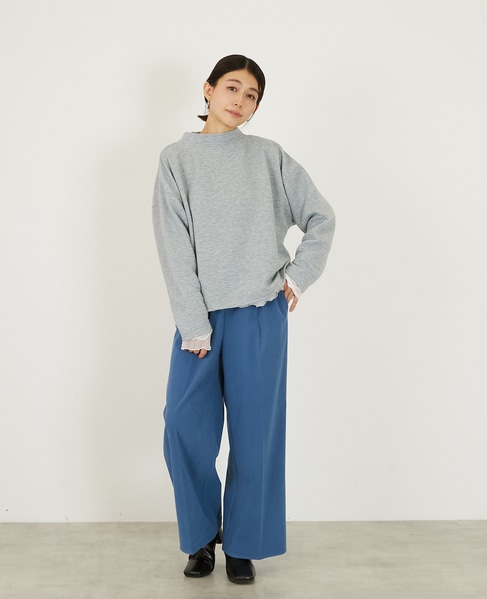 【キルトドルマンカットプルオーバー】 詳細画像 杢グレー 2