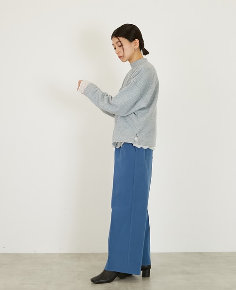 【キルトドルマンカットプルオーバー】 詳細画像 杢グレー 3