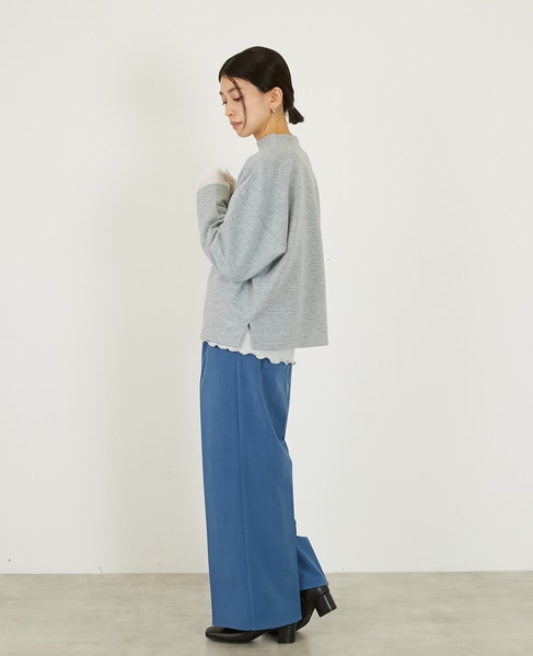 【キルトドルマンカットプルオーバー】 詳細画像 杢グレー 4