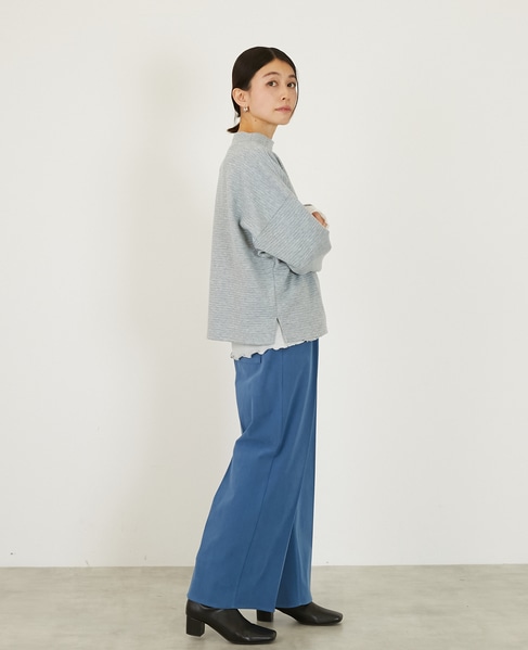 【キルトドルマンカットプルオーバー】 詳細画像 杢グレー 6