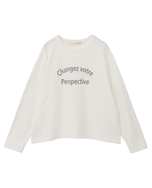 【ロゴプリントロングスリーブTシャツ】 詳細画像 オフホワイト 10