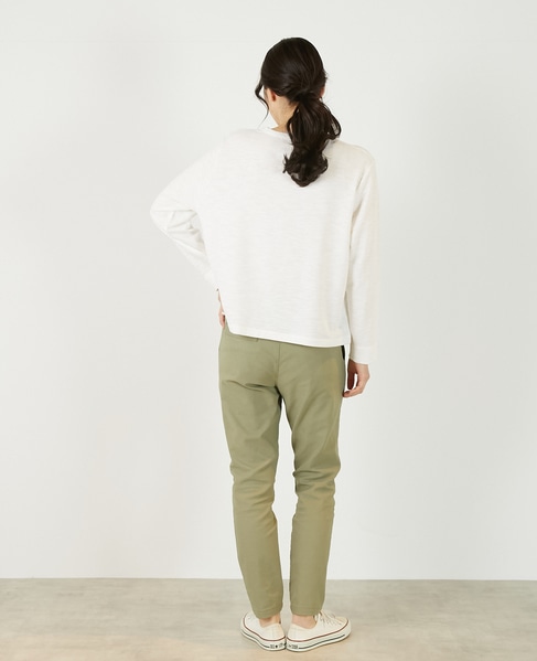 【ロゴプリントロングスリーブTシャツ】 詳細画像 オフホワイト 5